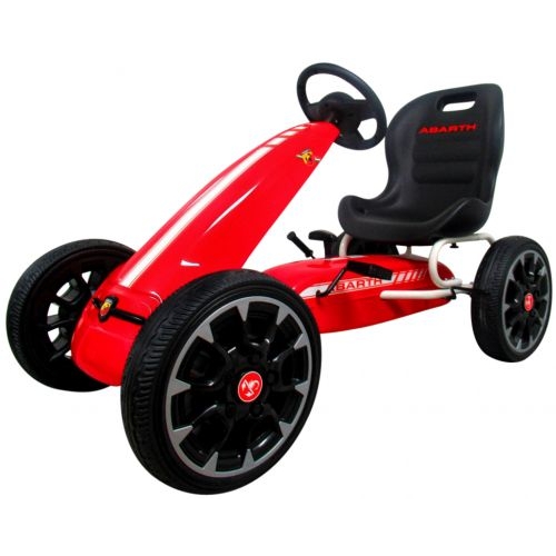 Kart cu pedale ABARTH, 3-7 ani, roți din spumă EVA, G6 R-Sport - Roșu