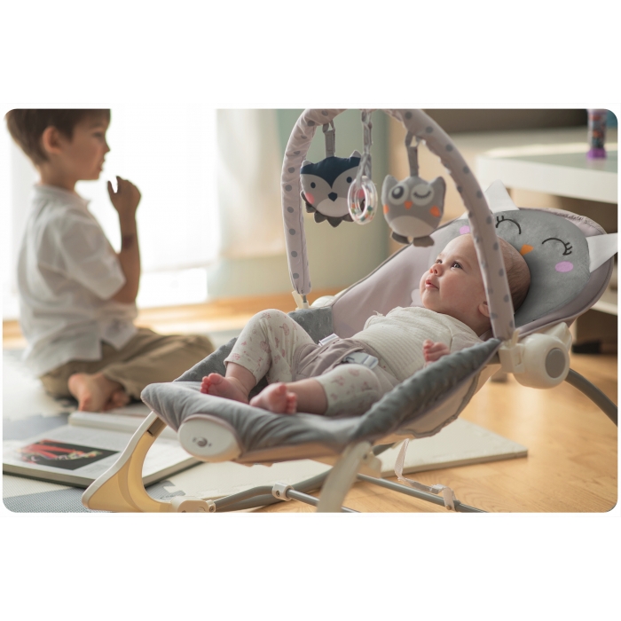 Pernă în formă de bufniță pentru balansoare/leagăne Ricokids 7327 - Image 2