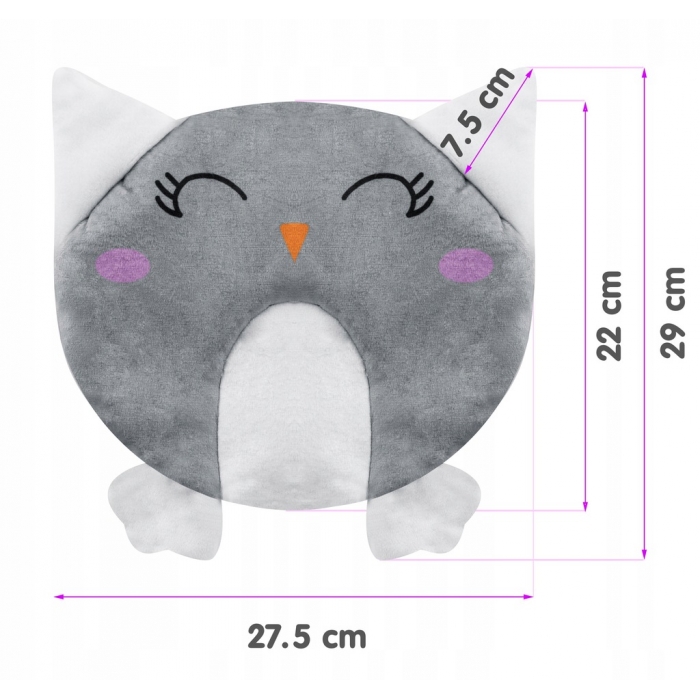 Pernă în formă de bufniță pentru balansoare/leagăne Ricokids 7327 - Image 3