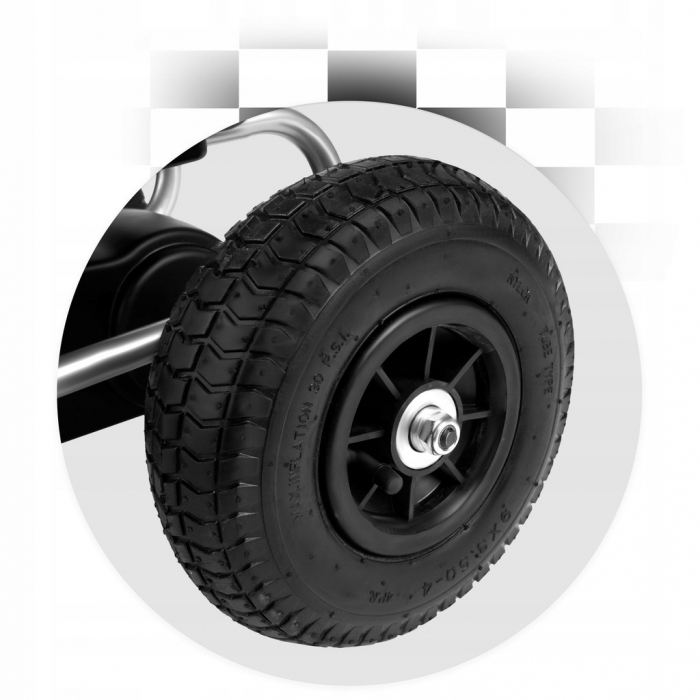 Kart cu pedale și roți gonflabile, vârsta 3-7 ani, Gokart RK-591 Ricokids 759101, Roșu - Image 5