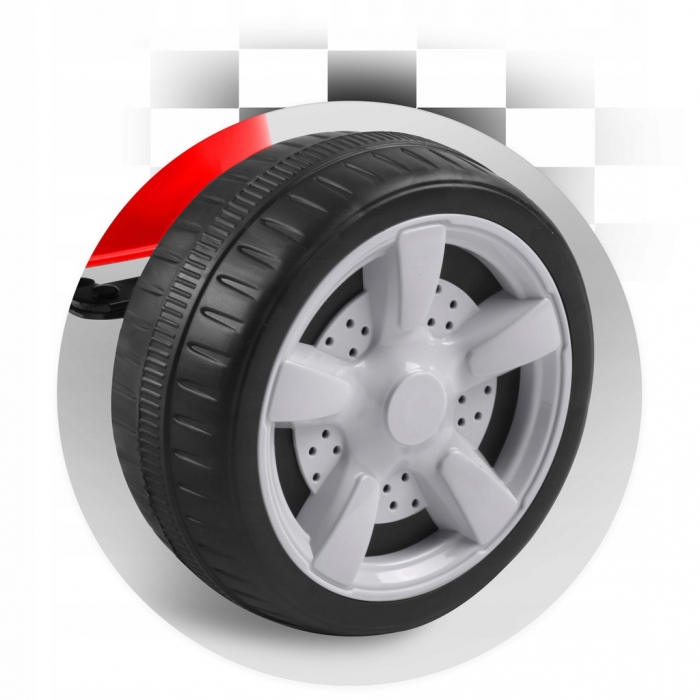 Kart cu pedale și roți din plastic dur, vârsta 3-7 ani, Gokart RK-595 Ricokids 759500, Roșu - Image 4