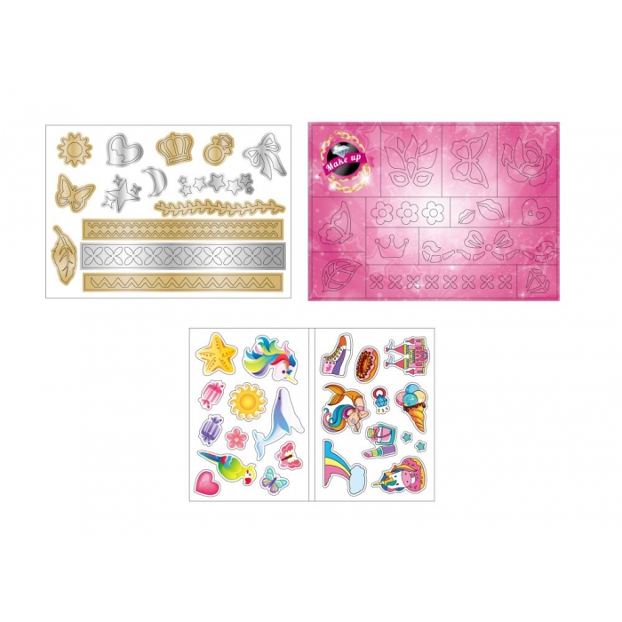 Măsuță cu accesorii pentru make-up și tatuaje Ecotoys HC577340 - Image 4