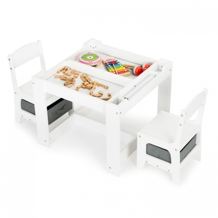 Set de masă cu două scaune pentru copii Ecotoys FH-KR200010 - Image 2
