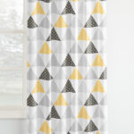 Draperie Bumbac Triunghiuri Galbene