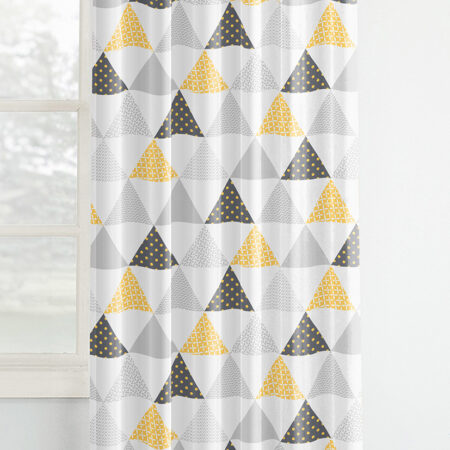Draperie Bumbac Triunghiuri Galbene
