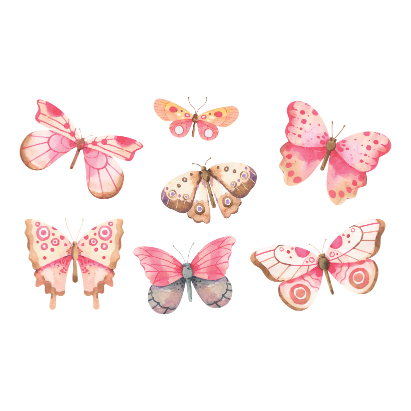 Autocolant autoadeziv rezistent la apă Fluturi