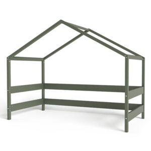 Căsuță din lemn copii în stil scandinav, 169x89x135 cm, YappyKids, YappyHytte House, Verde