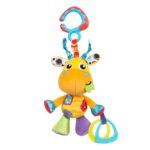 Jucărie pentru cărucior, scoică auto și pătuț, Playgro, Jerry Giraffe Munchimal