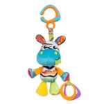 Jucărie pentru cărucior, scoică auto și pătuț, Playgro, Zoe Zebra Munchimal