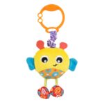 Jucărie cu vibrații pentru cărucior, scoică auto și pătut, Playgro, Wiggling Bertie Bee