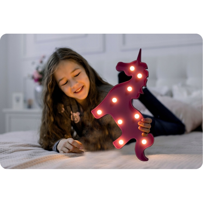 Lampă de veghe în formă de unicorn Nukido 740922 - Roz - Image 7