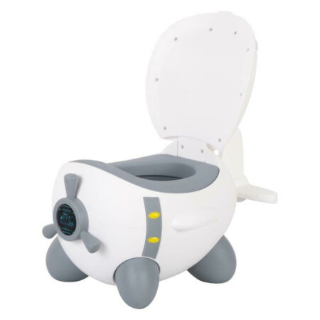 Oliță copii în formă de avion, FreeON, Potty Plane, White/Grey