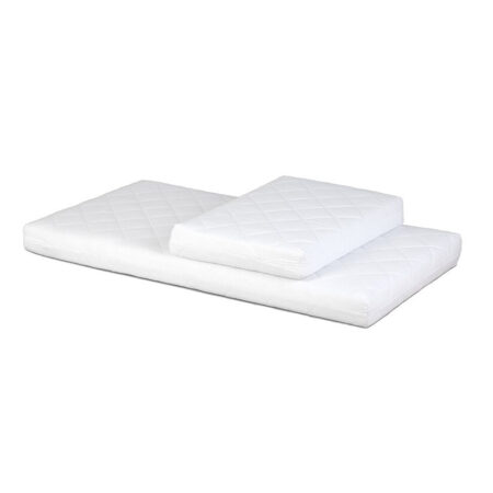 Set saltele din fibră de cocos și spumă, 190x70x11 cm, YappyKids, YappyGrow, Alb