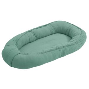 Coșulet baby nest, 80 x 50 cm, muselină, New Baby, Green
