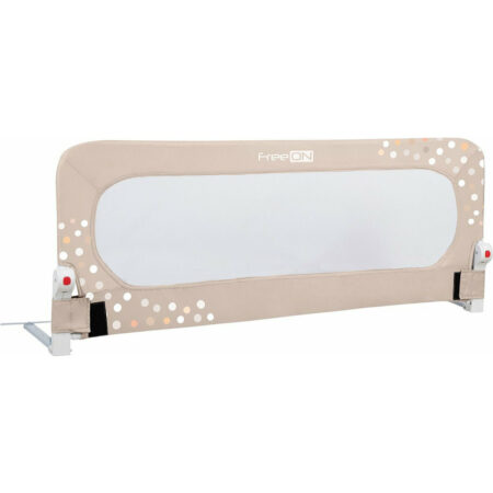 Barieră laterală pat, rabatabilă, 135 x 70 cm, FreeON, Little Stars, Beige
