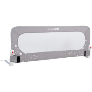 Barieră laterală pat, rabatabilă, 135 x 70 cm, FreeON, Little Stars, Grey