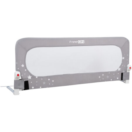 Barieră laterală pat, rabatabilă, 135 x 70 cm, FreeON, Little Stars, Grey