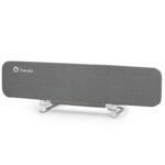 Barieră de protecție pliabilă pentru pat, cu sistem de blocare standsafe, 150 x 46 cm, Lora XL, Lionelo, Gri