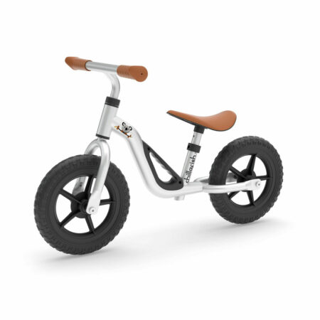 Bicicletă de echilibru fără pedale, cu ghidon reglabil, Chillafish, Charlie, Silver
