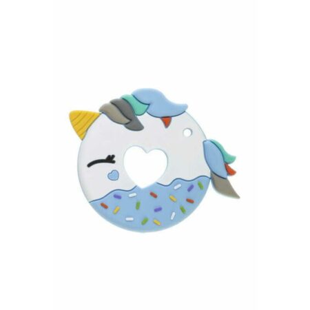 Jucărie de dentiție, Din silicon moale, Bocioland, Gogoașă Albastru