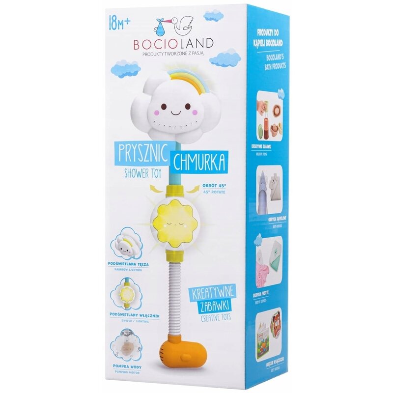 Jucărie luminoasă pentru baie, Bocioland, Cloud shower - Image 2