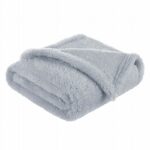Păturică pufoasă pentru copii, 80x100 cm, din fleece, Bocioland, Gray