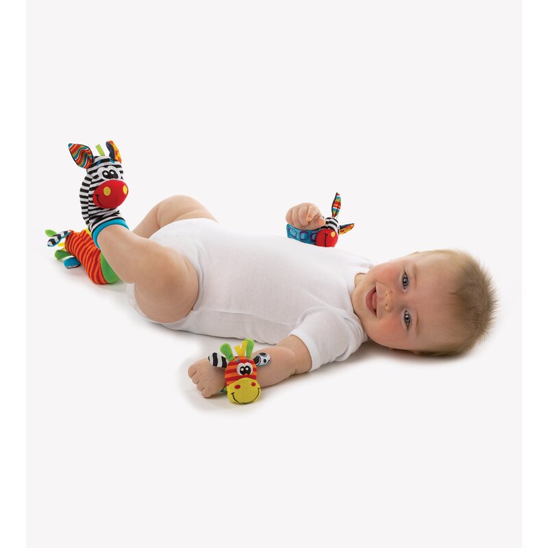 Set de botoșei și brățări cu zornăitoare, Jungle Wrist Rattle and Foot Finder - Image 9
