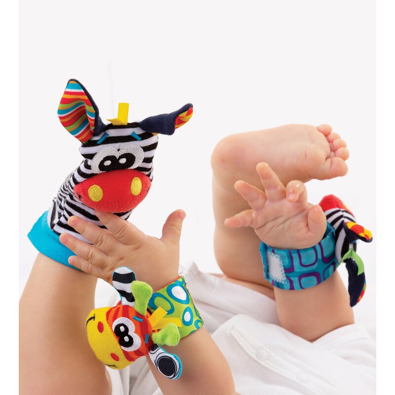 Set de botoșei și brățări cu zornăitoare, Jungle Wrist Rattle and Foot Finder - Image 10