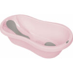 Cădiță antiderapantă cu dop, 81x41x24 cm, FreeON, Pink
