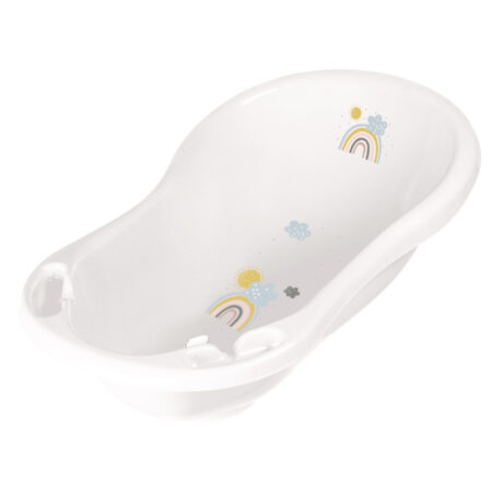 Cădiță ergonomică, Keeeper, De baie cu dop de scurgere, 84 x 49 x 30 cm, Rainbow