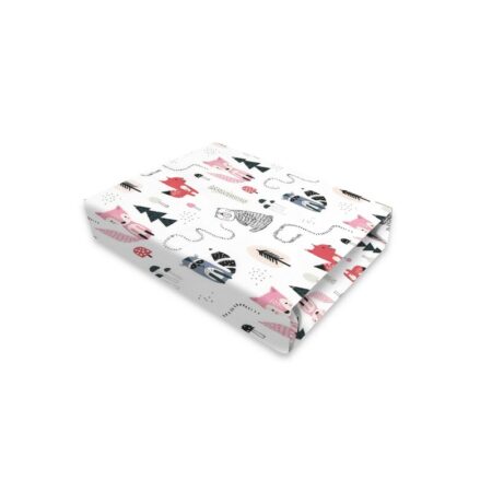 Cearceaf cu elastic, 140 x 70 cm, MimiNu, Vulpe