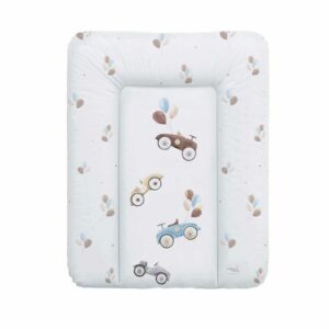 Saltea de înfășat moale, 70×50 cm, Ceba Baby, Retro Cars
