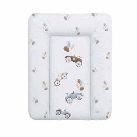 Saltea de înfășat moale, 70×50 cm, Ceba Baby, Retro Cars
