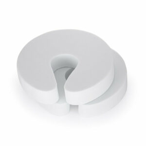 Protecții pentru oprirea ușilor, din spumă, 4 bucăți, 9.4 x 9.2 x 1.8 cm, Feedo, Alb