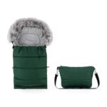 Sac de iarnă multifuncțional - poate fi folosit ca geantă deschizând fermoarul, 110x48 cm, Feedo, Verde