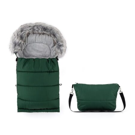 Sac de iarnă multifuncțional - poate fi folosit ca geantă deschizând fermoarul, 110x48 cm, Feedo, Verde