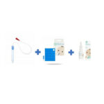 Kit aspirator nazal, 3 în 1, cu apă de mare, 10 filtre igienice, fară ftalați, FridaBaby, Transparent