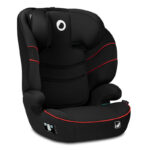 Scaun auto Lars i-Size, cu tetieră reglabilă, Lionelo, 15-36 Kg, 100-150 cm, Negru/Roșu