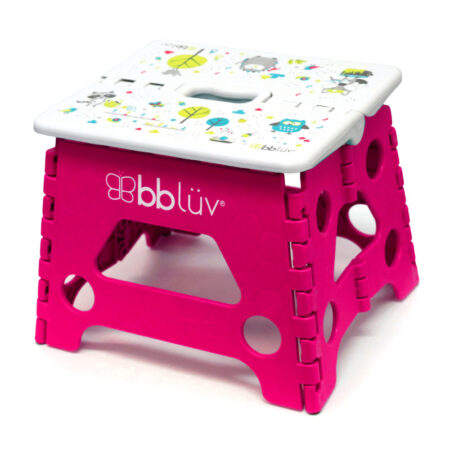 Înălțător de baie pliabil, până la 113 kg, Step, BBluv, Pink