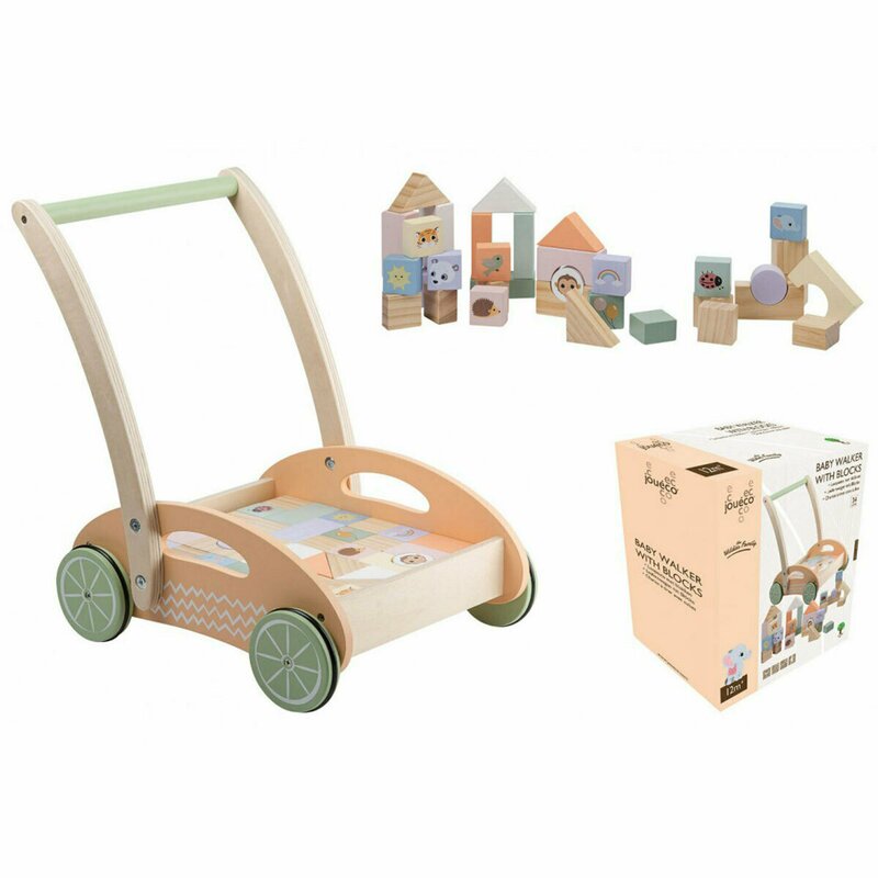 Antepremergător, Din lemn, Joueco, Familia Wildies, Multicolor