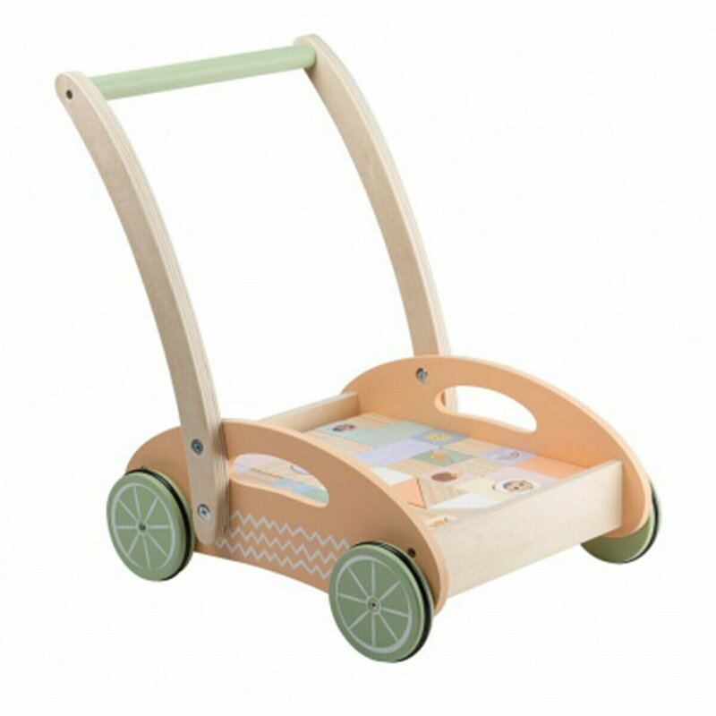 Antepremergător, Din lemn, Joueco, Familia Wildies, Multicolor - Image 2