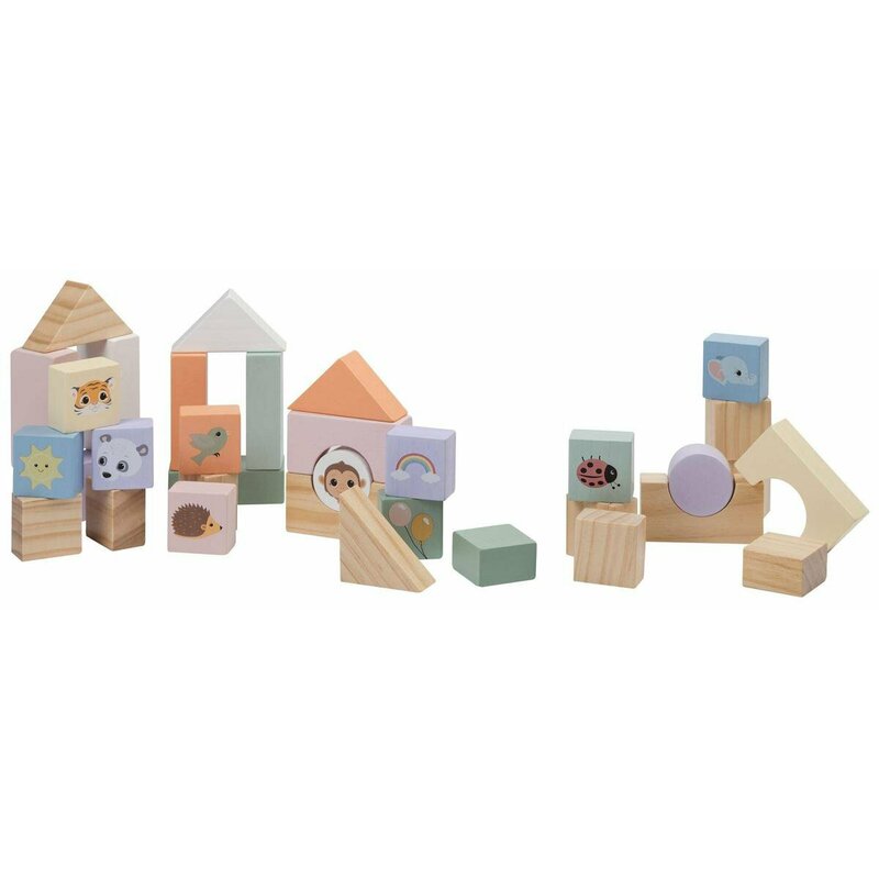 Antepremergător, Din lemn, Joueco, Familia Wildies, Multicolor - Image 8