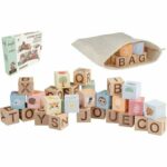 Cuburi din lemn, Joueco, Familia Wildies, Multicolor