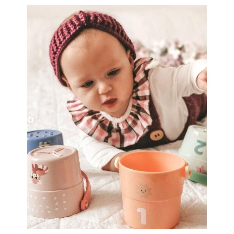 Set 4 găletușe de baie și pentru stivuit, Joueco, Multicolor - Image 14