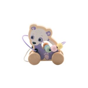 Jucărie panda din lemn, Joueco, Multicolor