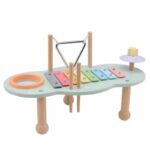 Măsuță muzicală din lemn, Joueco, Multicolor