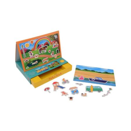 Set de joacă magnetic, Joueco, Multicolor