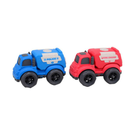 Set mașini de poliție și ambulanță, Joueco, Multicolor