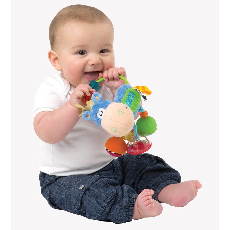 Jucărie zornăitoare și de dentiție, Playgro, Clip Clop Activity Rattle - Image 3