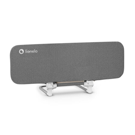 Barieră de protecție pliabilă pentru pat, cu sistem de blocare standsafe, 150 x 45 cm, Lora, Gri